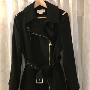 Michael Kors Military Trend Wool Coat